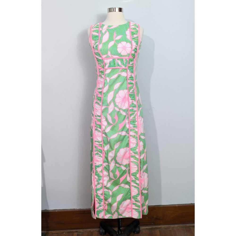 Lilly Pulitzer "The Lilly" 60s Maxi Dress Pink & … - image 2