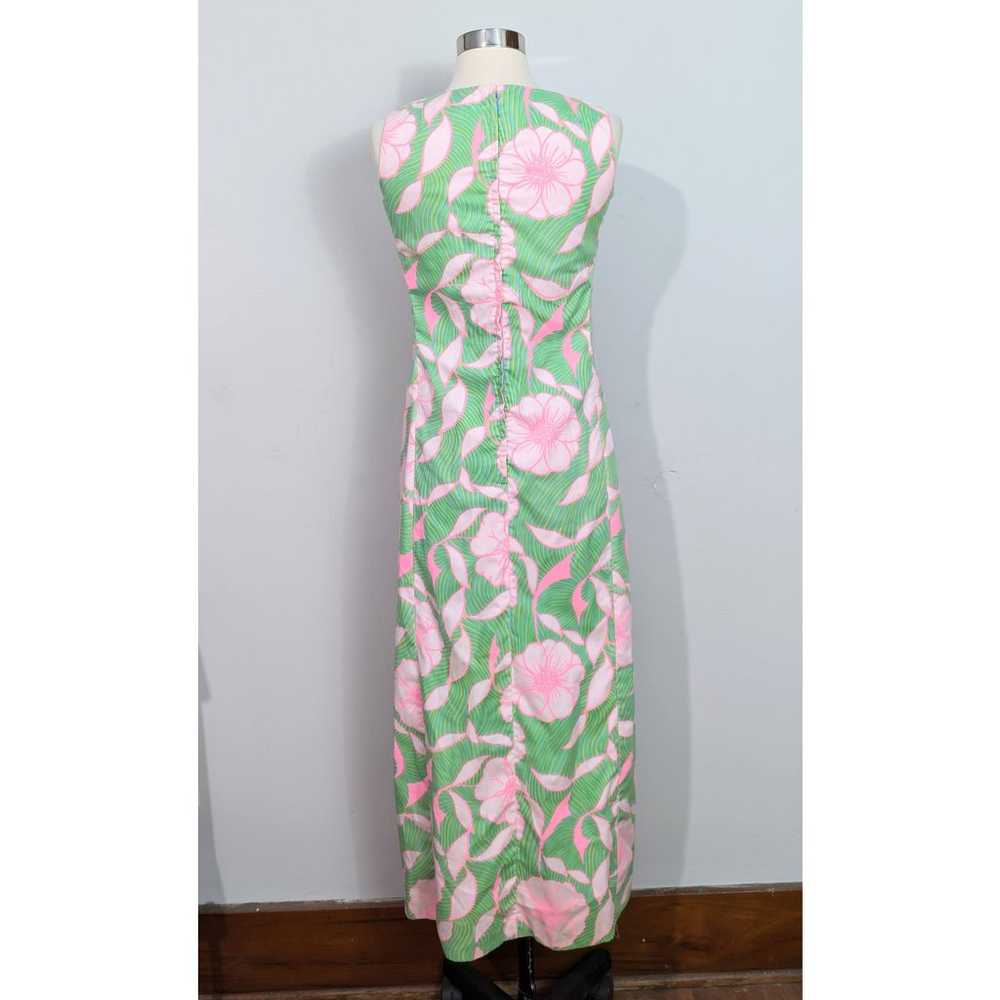 Lilly Pulitzer "The Lilly" 60s Maxi Dress Pink & … - image 4