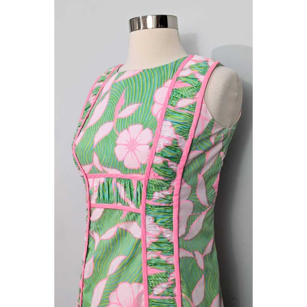 Lilly Pulitzer "The Lilly" 60s Maxi Dress Pink & … - image 5