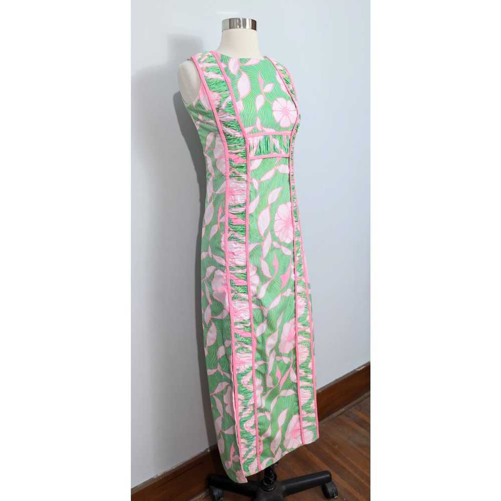 Lilly Pulitzer "The Lilly" 60s Maxi Dress Pink & … - image 6