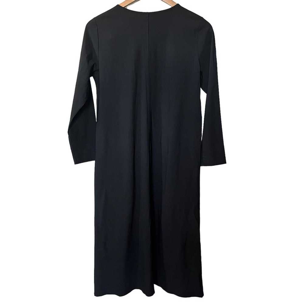 JASON Comfy USA VTG Dress Womens Black Pocket Mid… - image 5