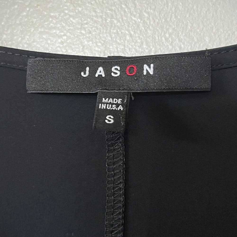 JASON Comfy USA VTG Dress Womens Black Pocket Mid… - image 6