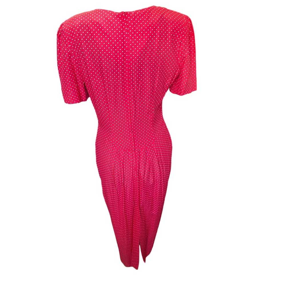 Vintage 90s does 50s My Michelle Coral Pink White… - image 2