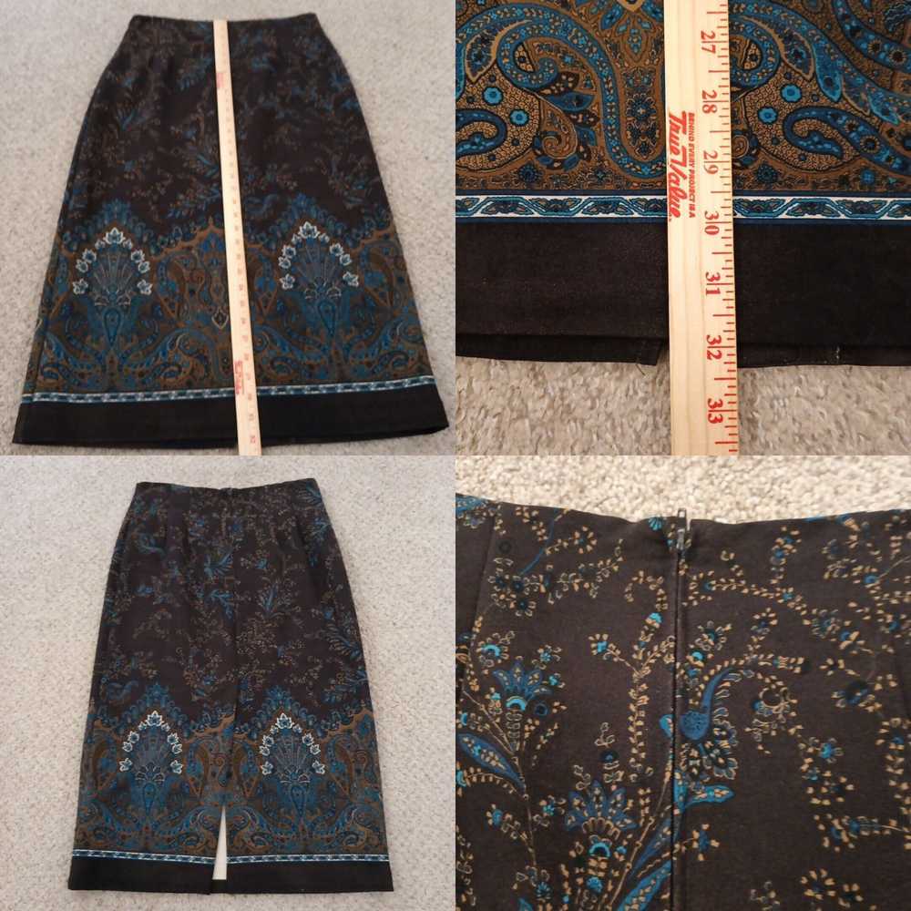 Vintage Briggs Skirt 12 Petite Maxi Long Brown Bl… - image 4