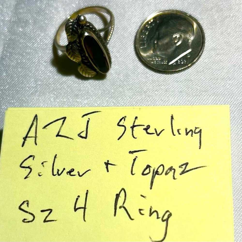 Sterling Silver AZJ Topaz & Sterling 925 Silver S… - image 9