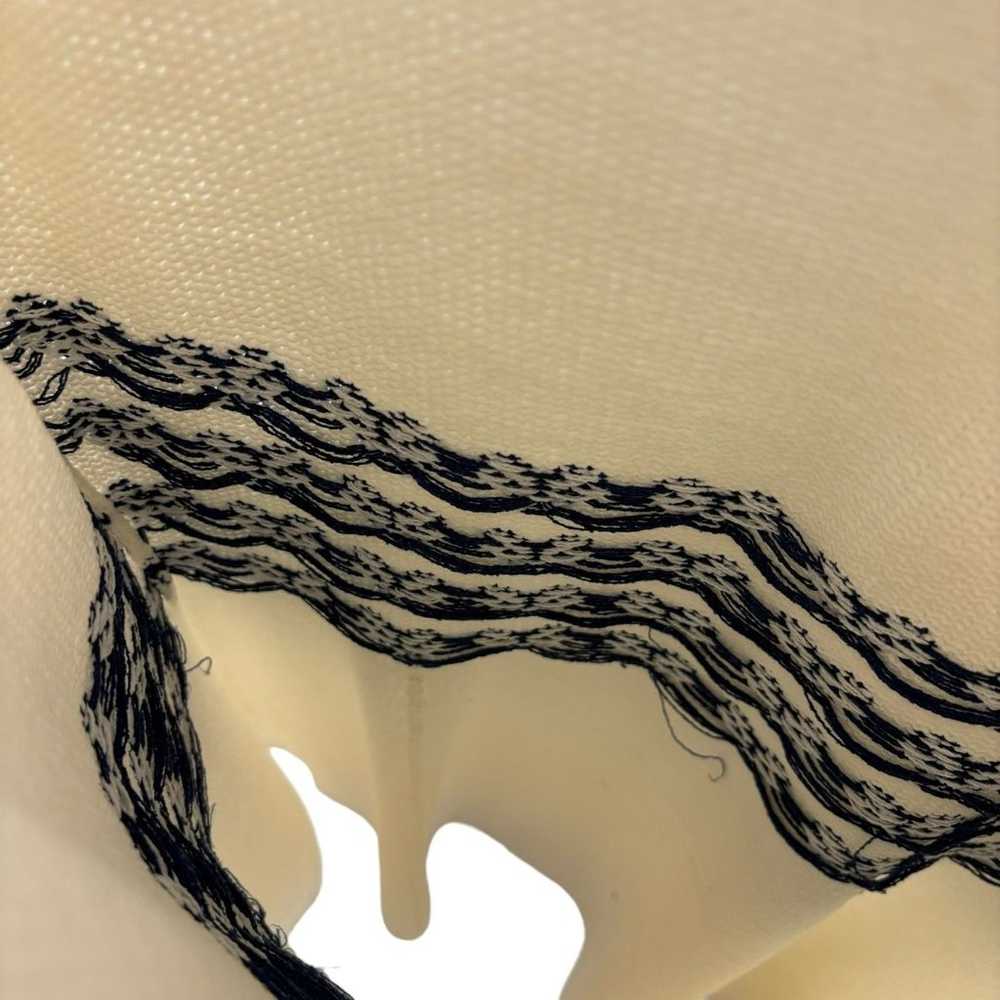 Vintage 70’s Tennis Handmade Knit Off-white Navy … - image 4