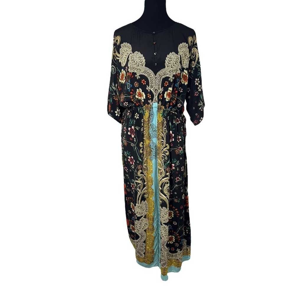 Johnny Was Botan Thalia Silk Maxi Dress Size Large - image 2