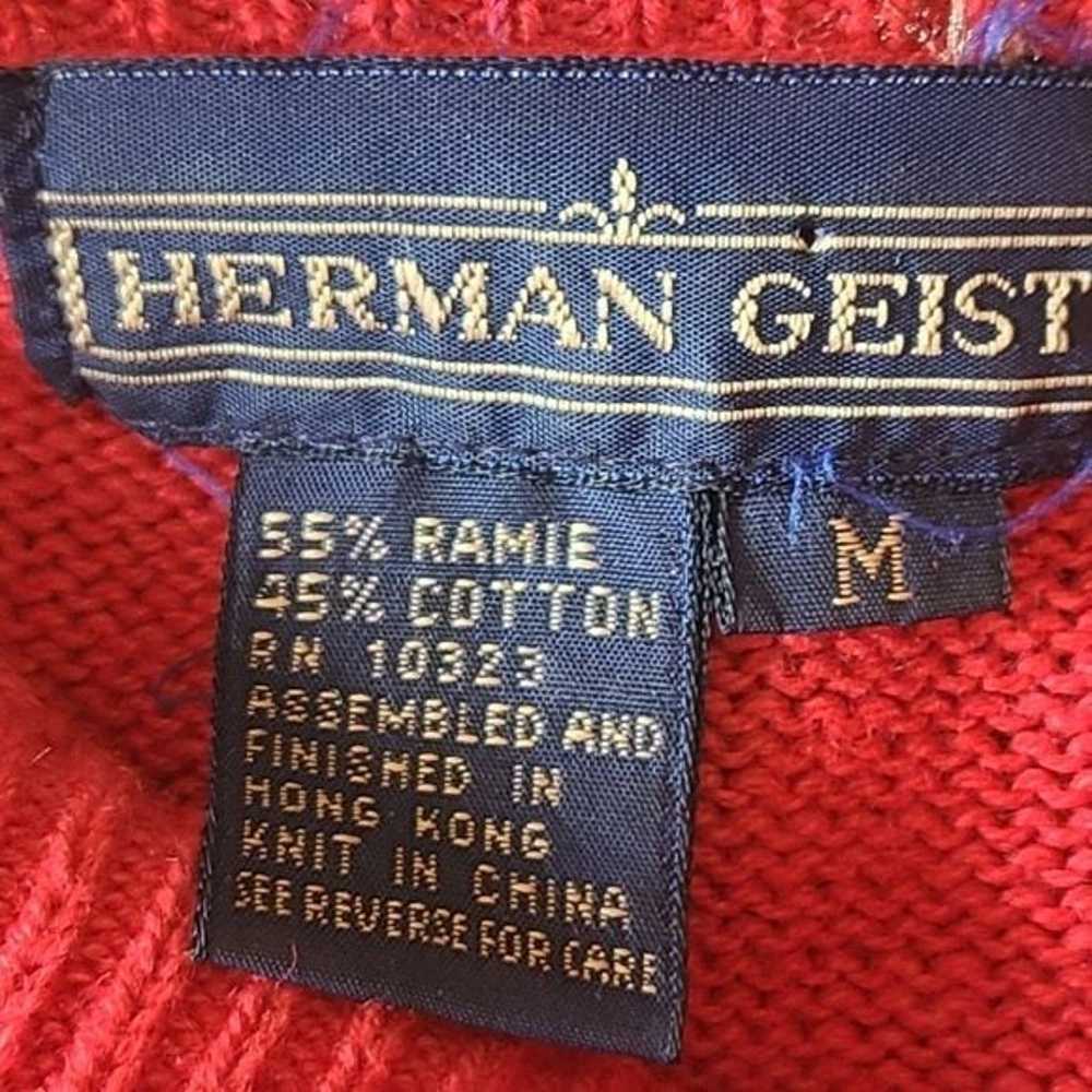 Vintage Herman Geist 1980s Embellished Beaded Red… - image 5