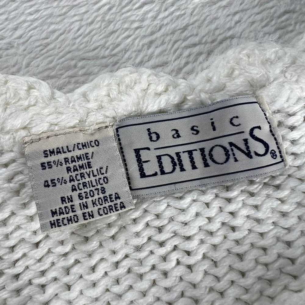 Basic Editions Women's Vintage Floral Knit Cardig… - image 3