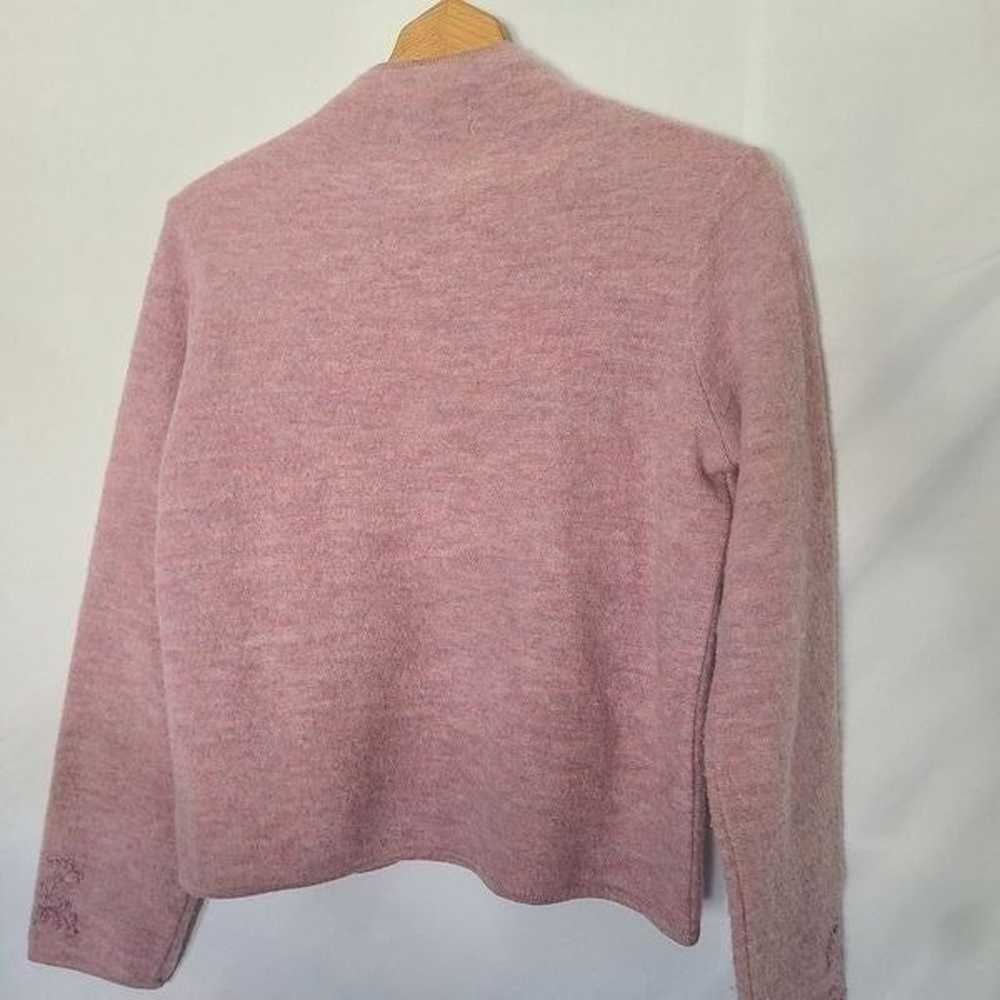Pendleton Vintage Wool Dusty Pink Embroidered Zip… - image 6