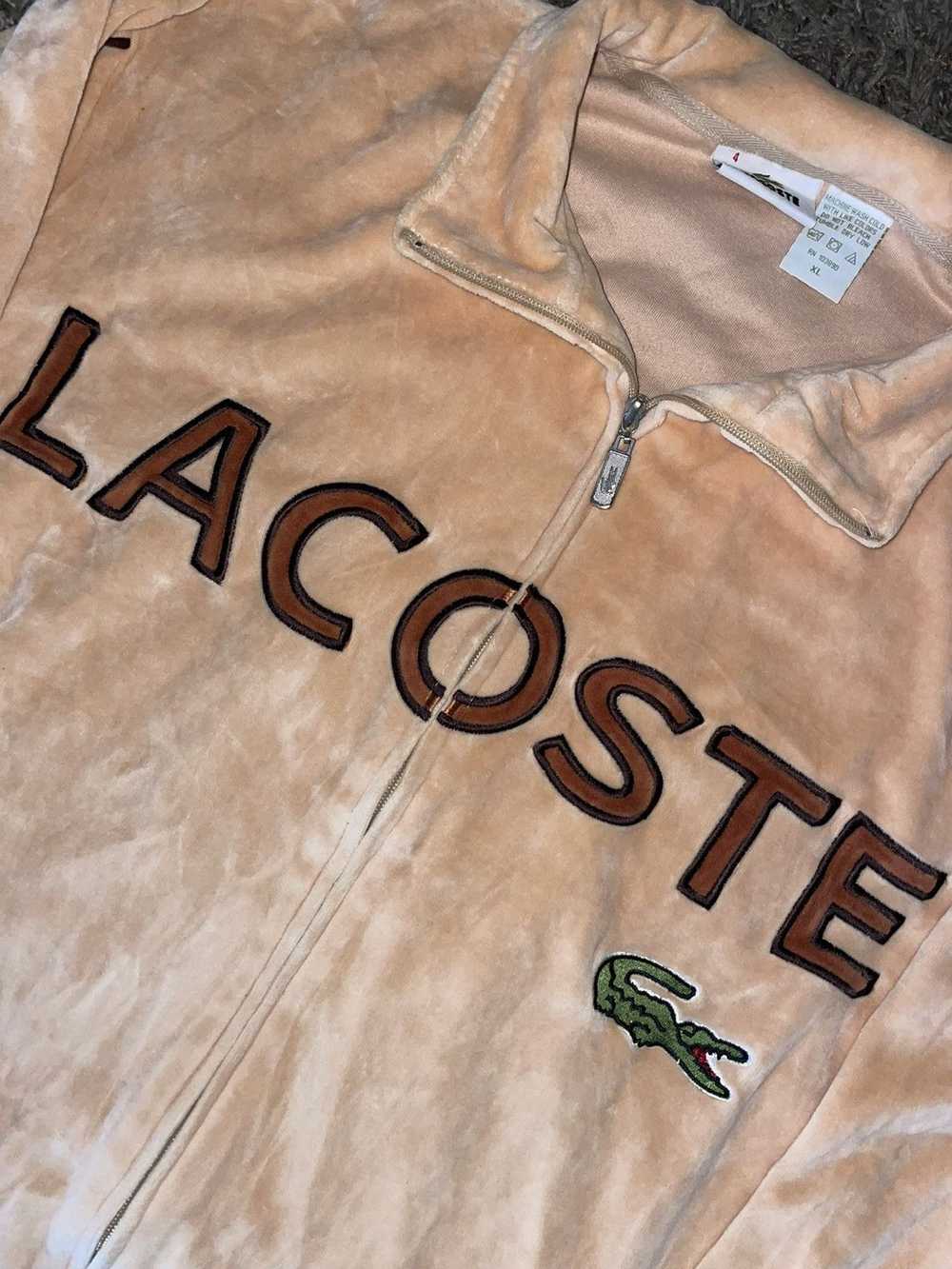 Lacoste Vintage Lacoste Velour Track Suit - image 3