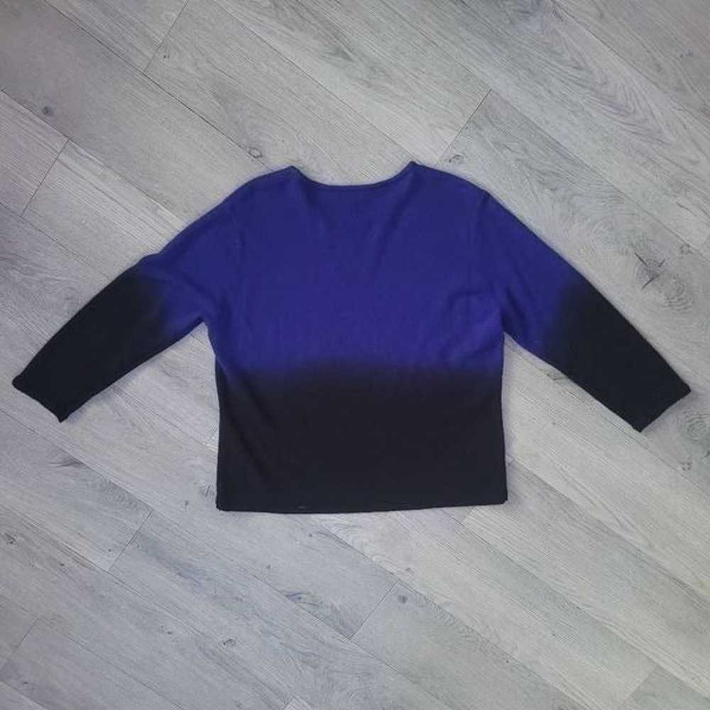 Black and blue bedazzled vintage y2k sweater larg… - image 2