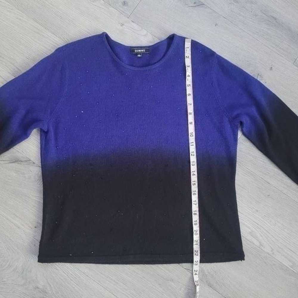 Black and blue bedazzled vintage y2k sweater larg… - image 6