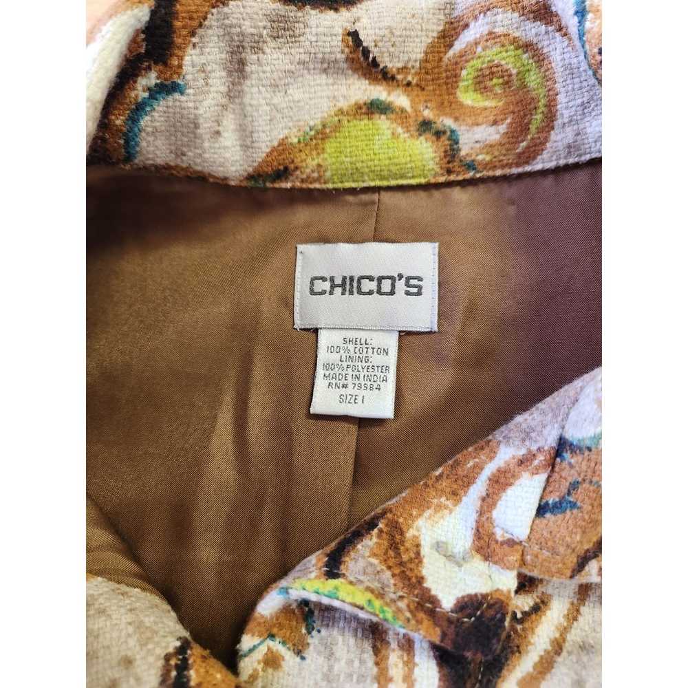 Chico’s Long Sleeve Button Down Vntg Tapestry Car… - image 7