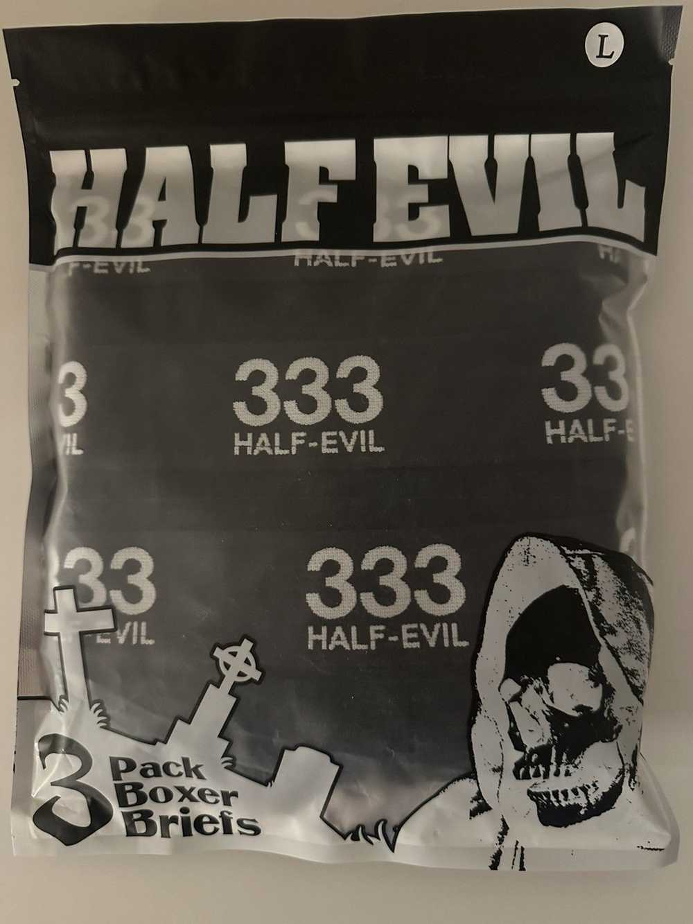Half Evil Brand New Boxer 3 Pack Black - image 1