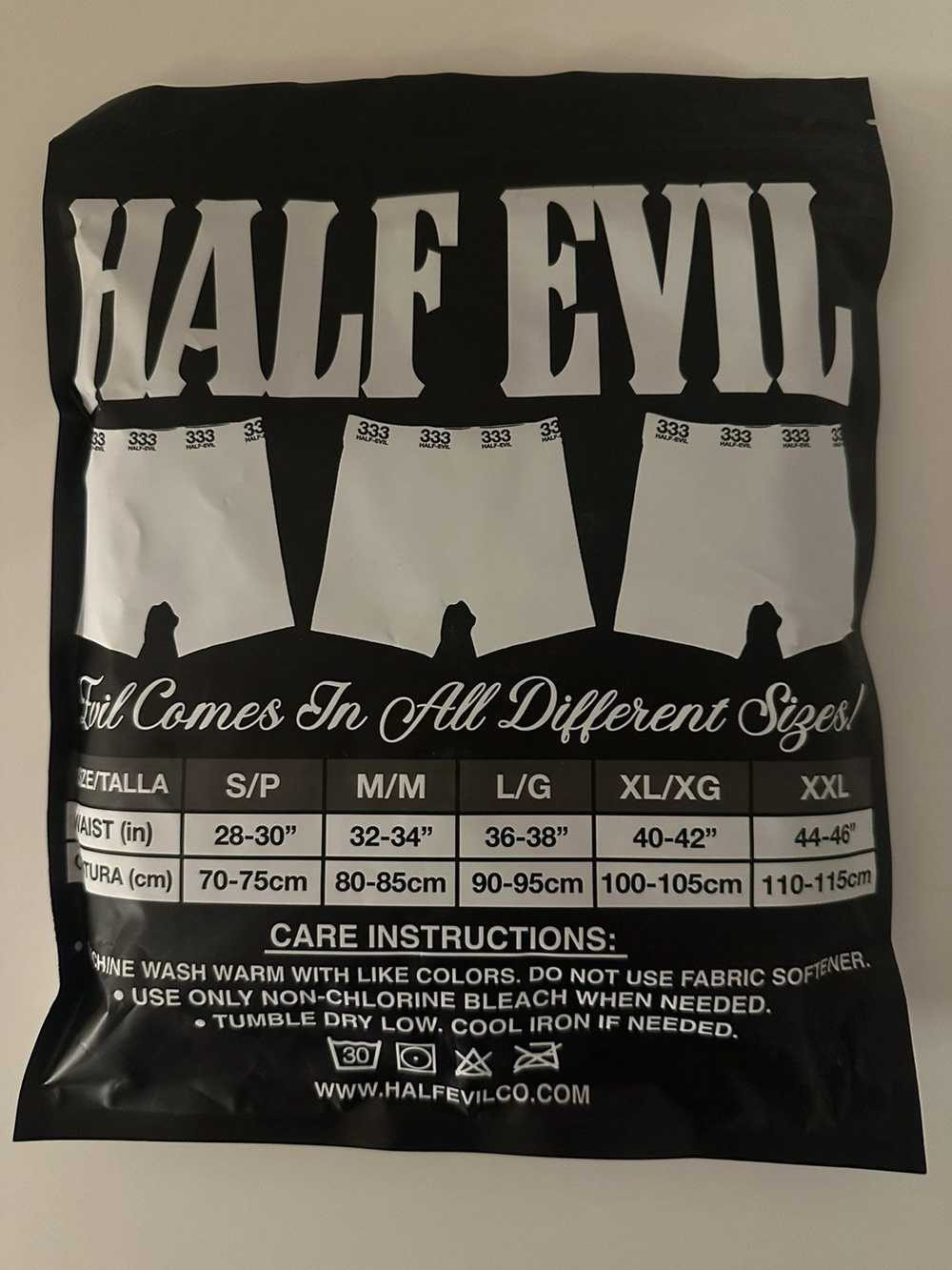 Half Evil Brand New Boxer 3 Pack Black - image 2