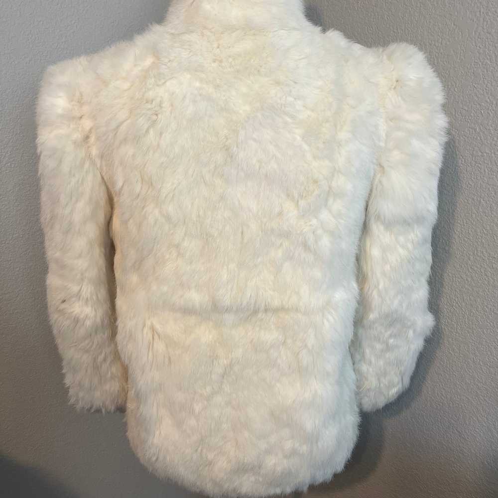 Princess Caravelle Women White Rabbit Fur Coat Sz… - image 2