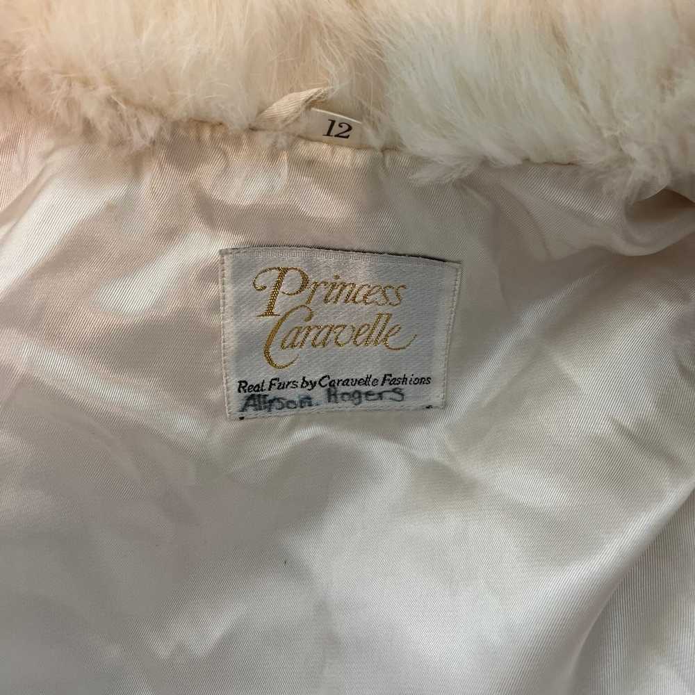 Princess Caravelle Women White Rabbit Fur Coat Sz… - image 3