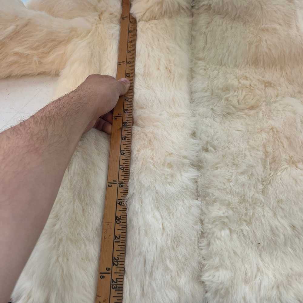 Princess Caravelle Women White Rabbit Fur Coat Sz… - image 7