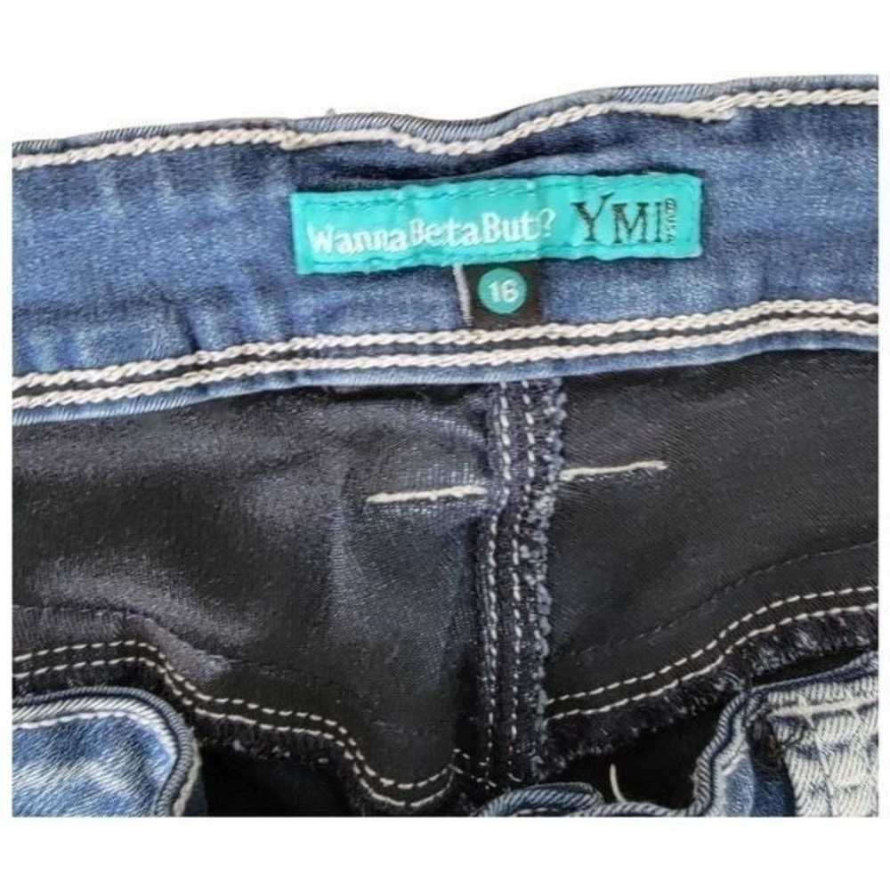 YMI Vintage Y2K Dize 16 Fringed Hem Cropped Jeans - image 5