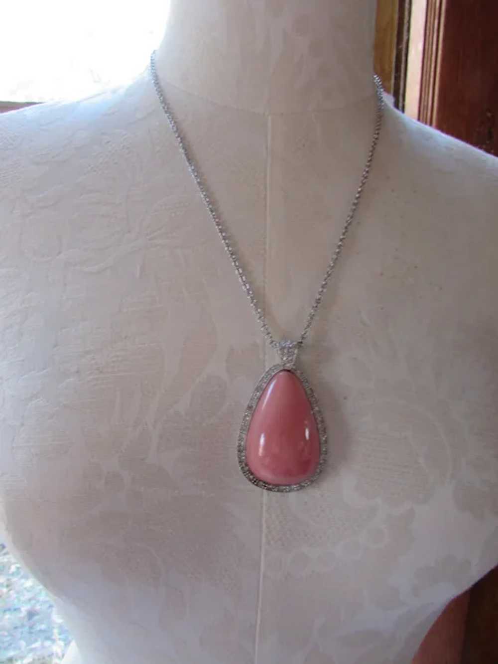 SALE Avon Pale Fire Pendant Necklace & Ring Origi… - image 5