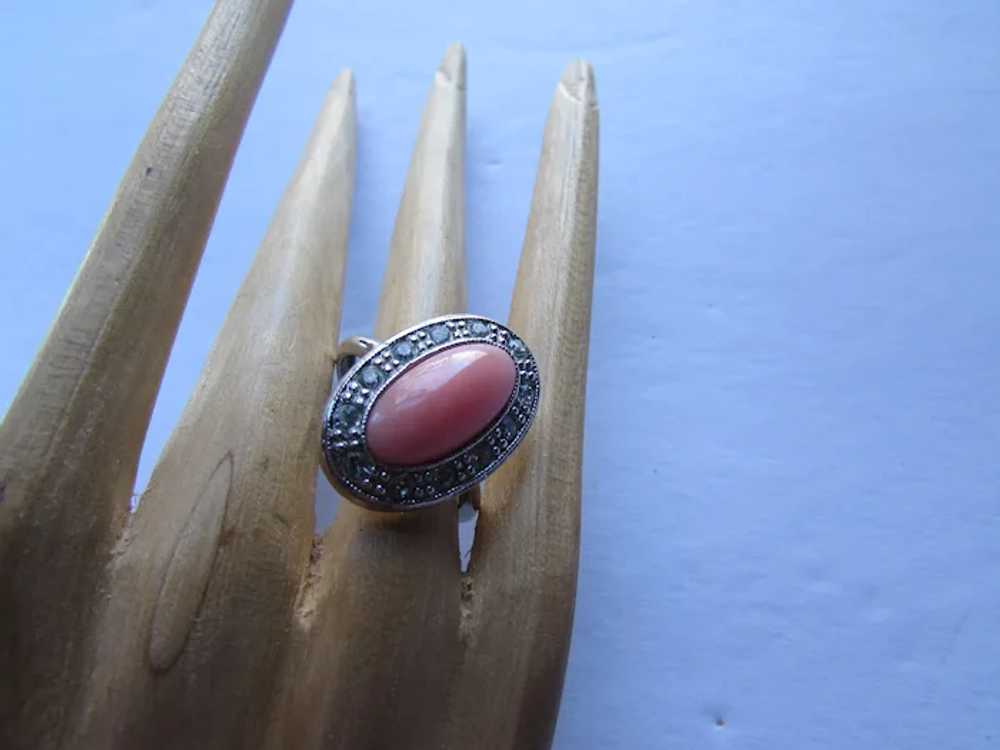SALE Avon Pale Fire Pendant Necklace & Ring Origi… - image 6