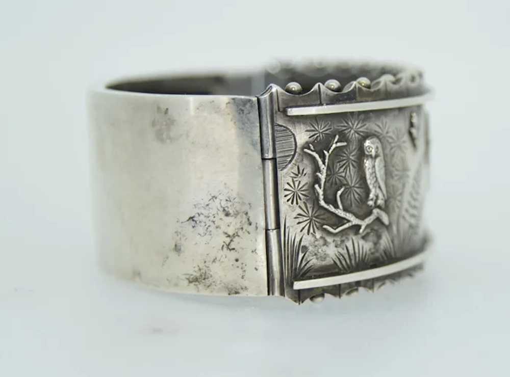 Aesthetic Movement Victorian Sterling Silver Owl … - image 8