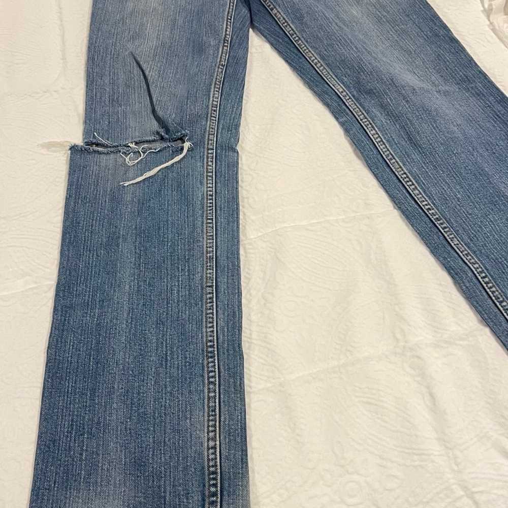 Vintage low rise Cruel Girl jeans 5long light blu… - image 4