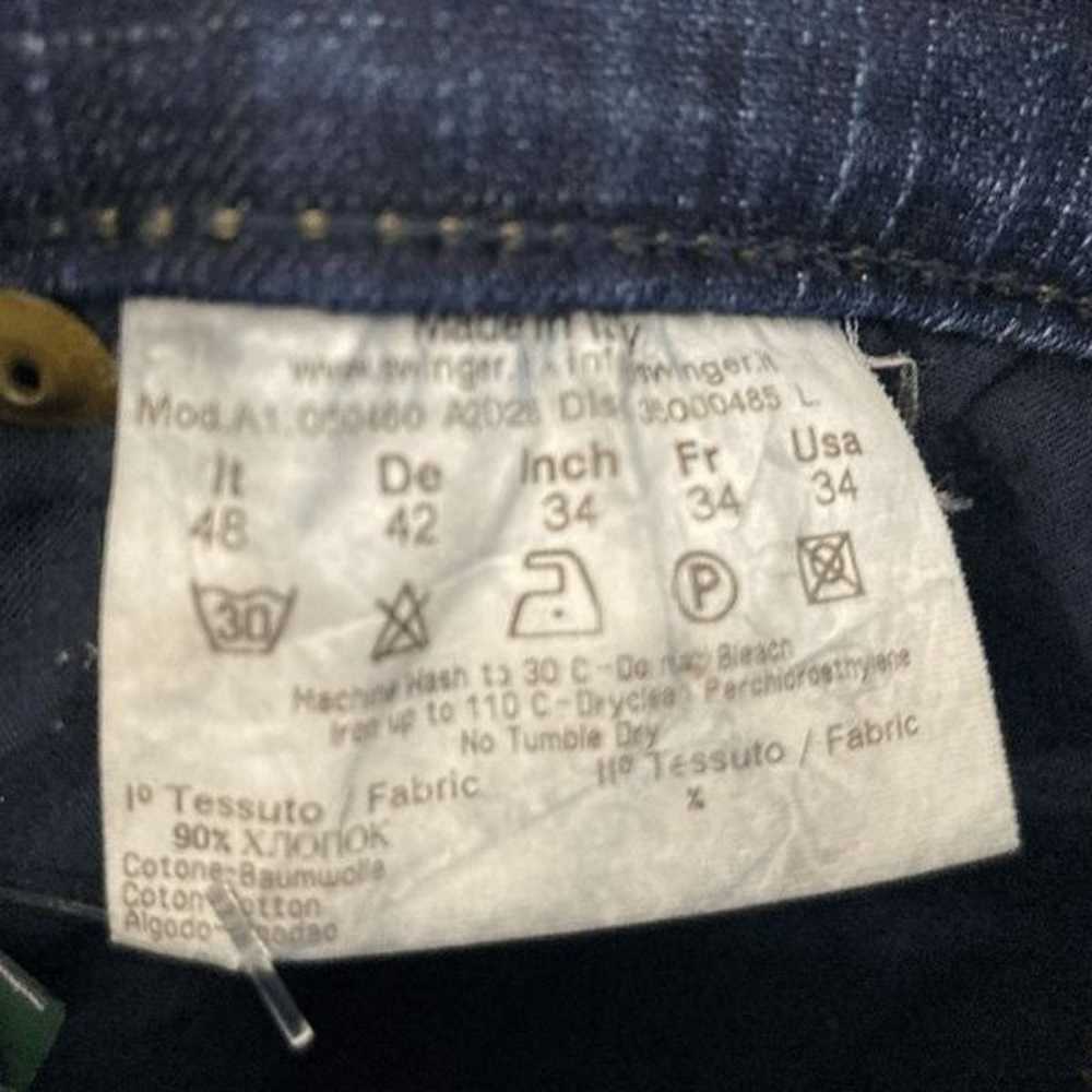 Vivienne Westwood Anglomania 34 Dark Wash Jeans 9… - image 3