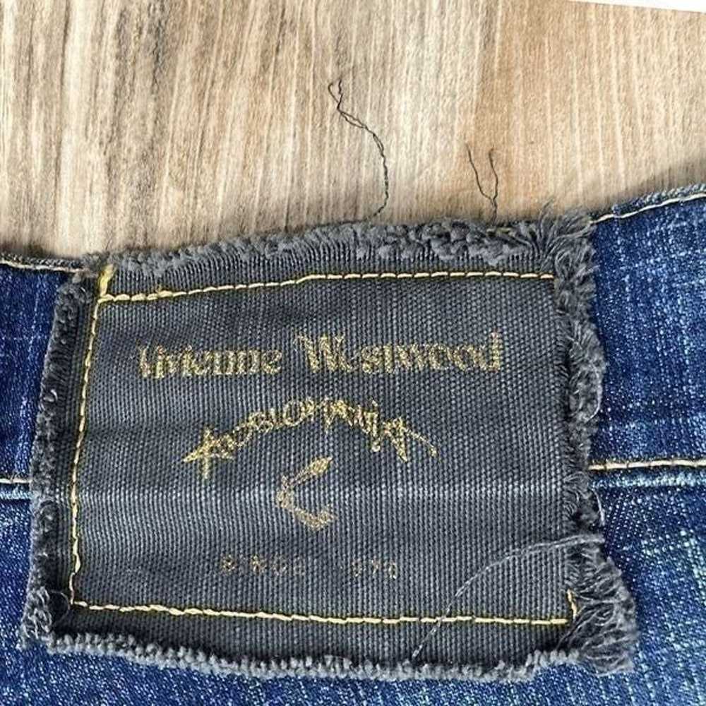 Vivienne Westwood Anglomania 34 Dark Wash Jeans 9… - image 4