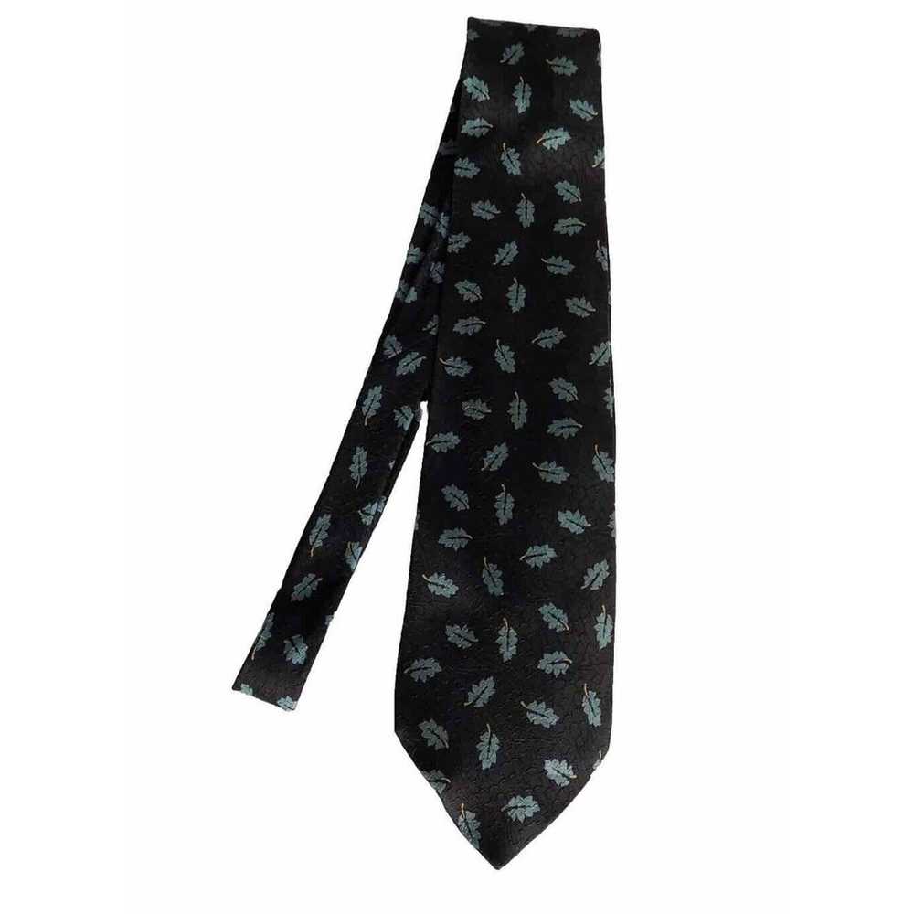Vintage Giorgio Armani Cravatte tie necktie black… - image 1