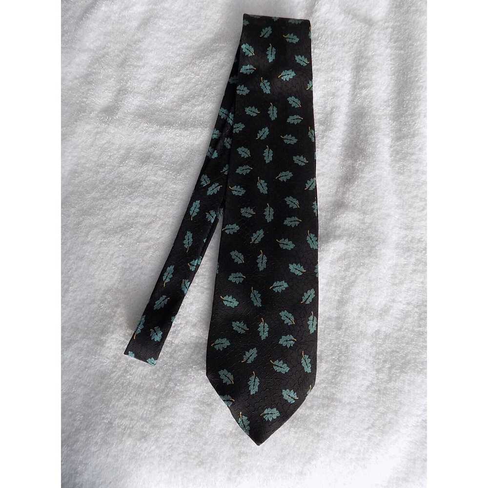 Vintage Giorgio Armani Cravatte tie necktie black… - image 2