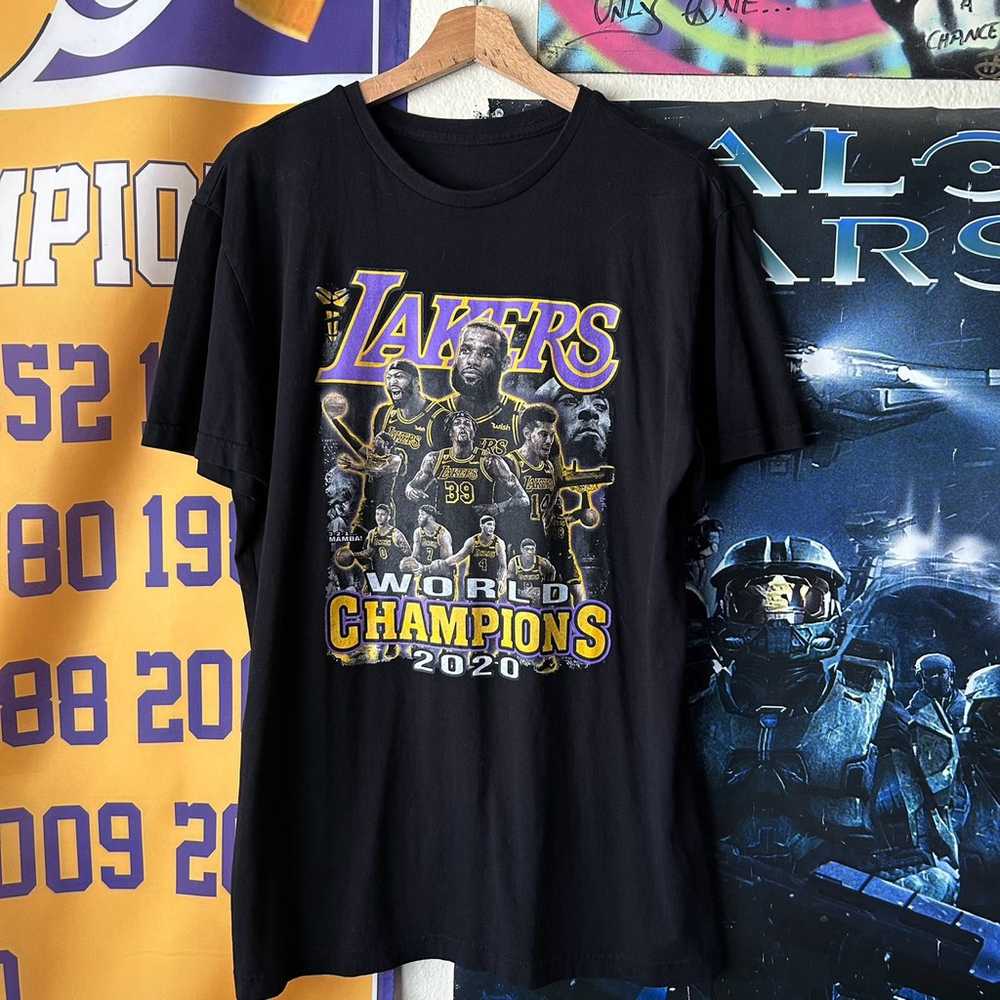 NBA LA Lakers 2020 Championship Graphic T-Shirt - image 1