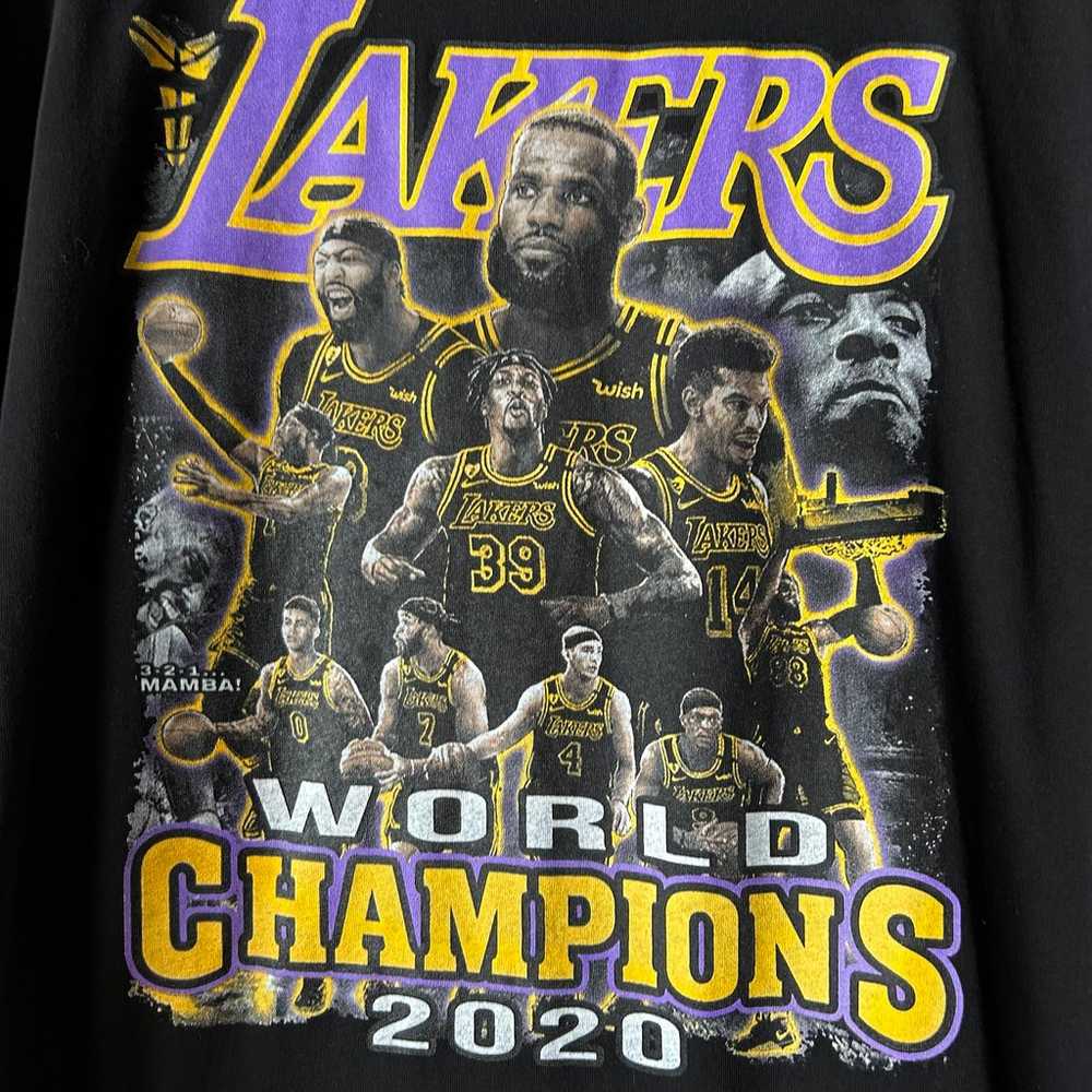 NBA LA Lakers 2020 Championship Graphic T-Shirt - image 2
