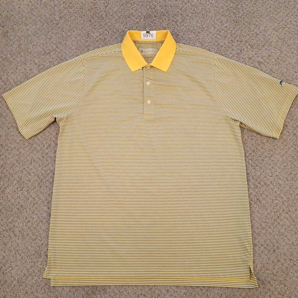 Vintage Donald Ross Polo Shirt Mens Large Yellow … - image 1