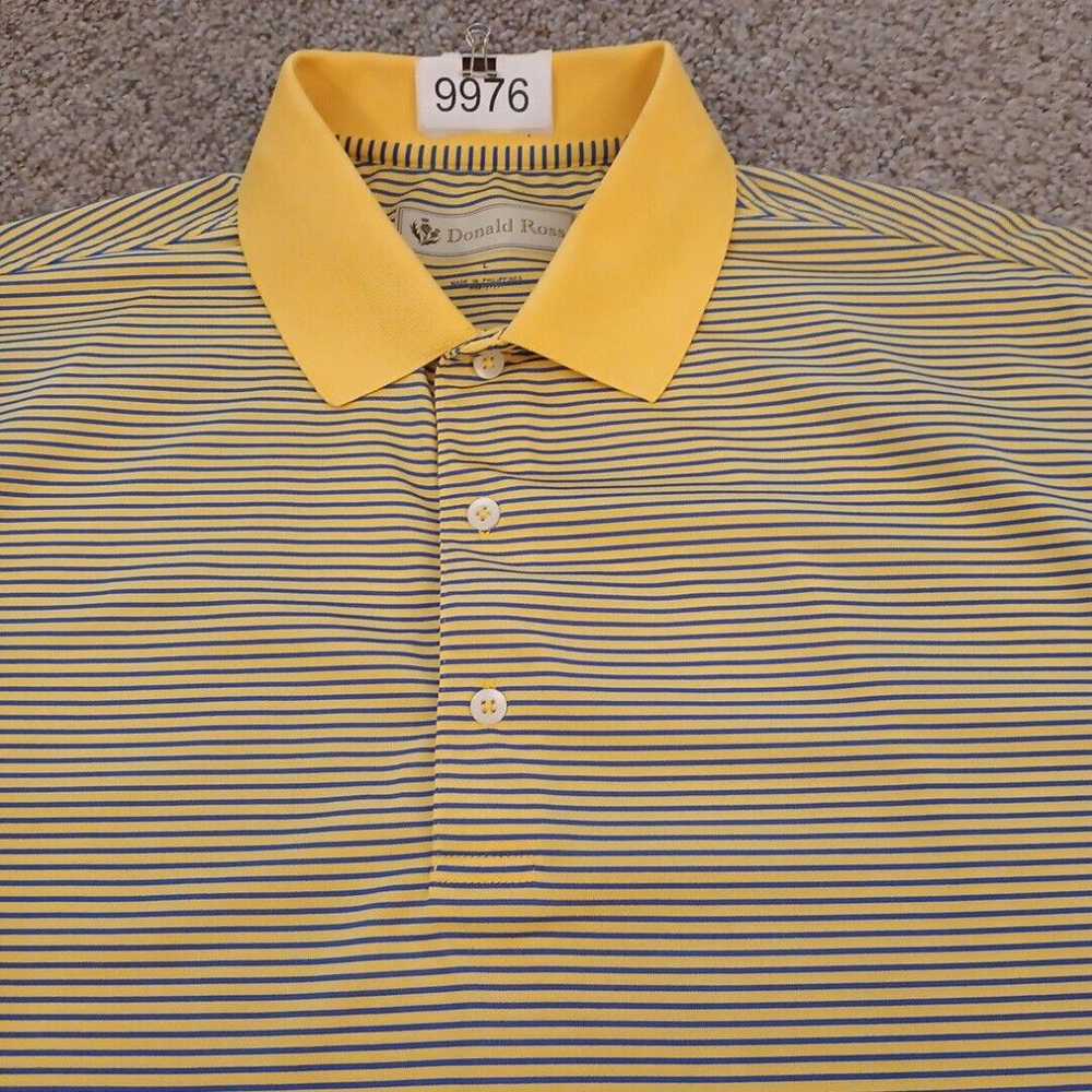 Vintage Donald Ross Polo Shirt Mens Large Yellow … - image 2