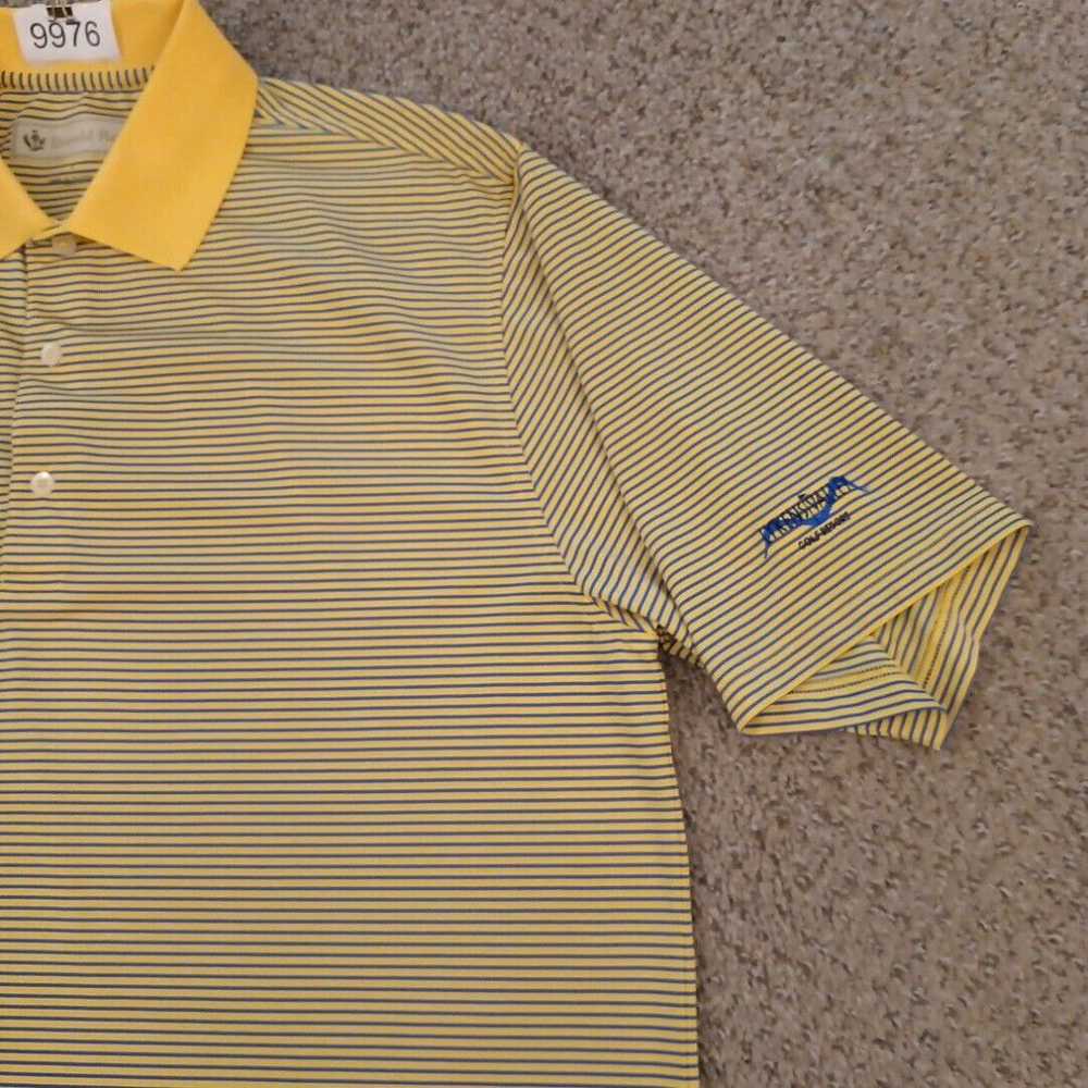 Vintage Donald Ross Polo Shirt Mens Large Yellow … - image 3