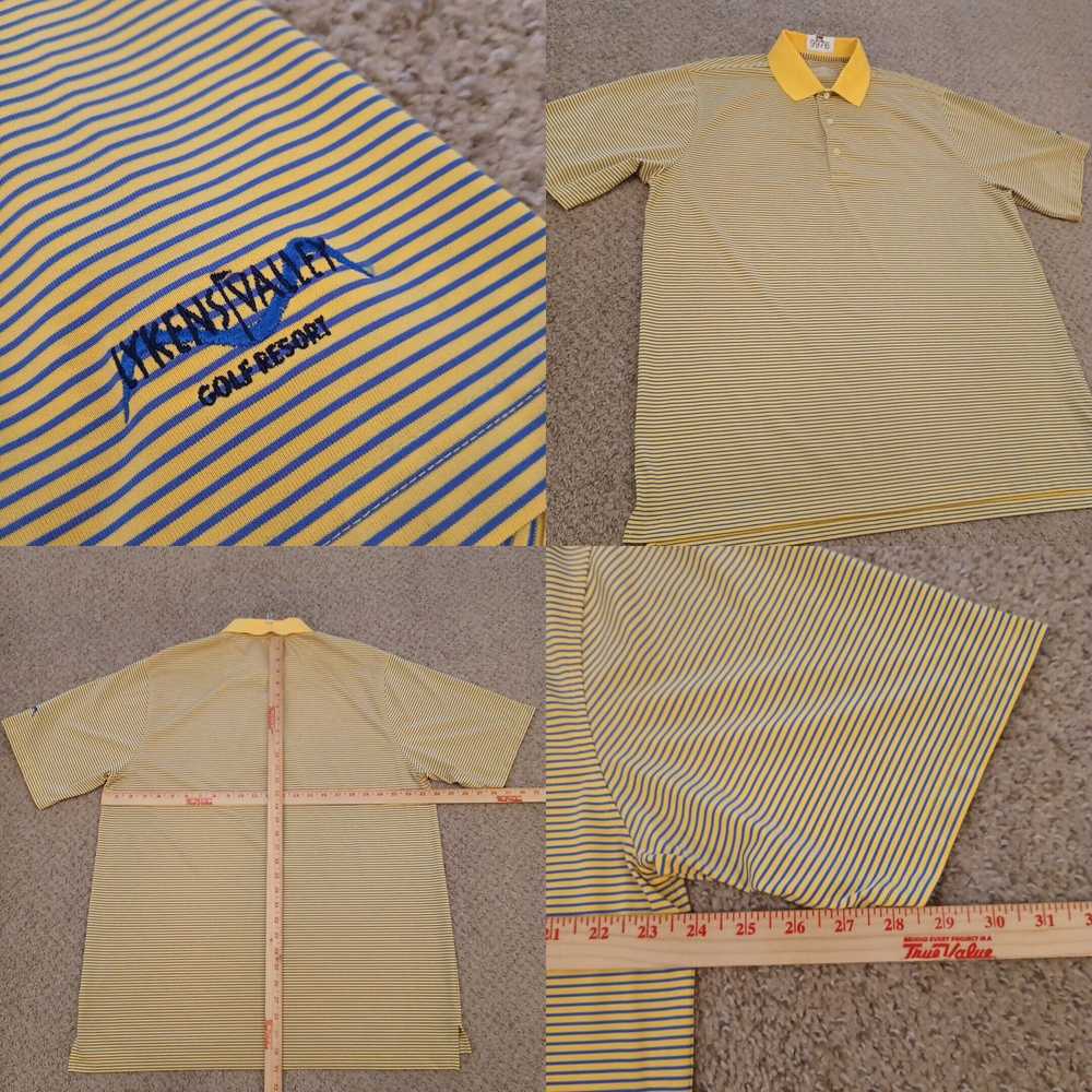 Vintage Donald Ross Polo Shirt Mens Large Yellow … - image 4