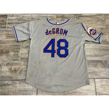 Majestic Jacob deGrom #48 New York Mets Stitched … - image 1