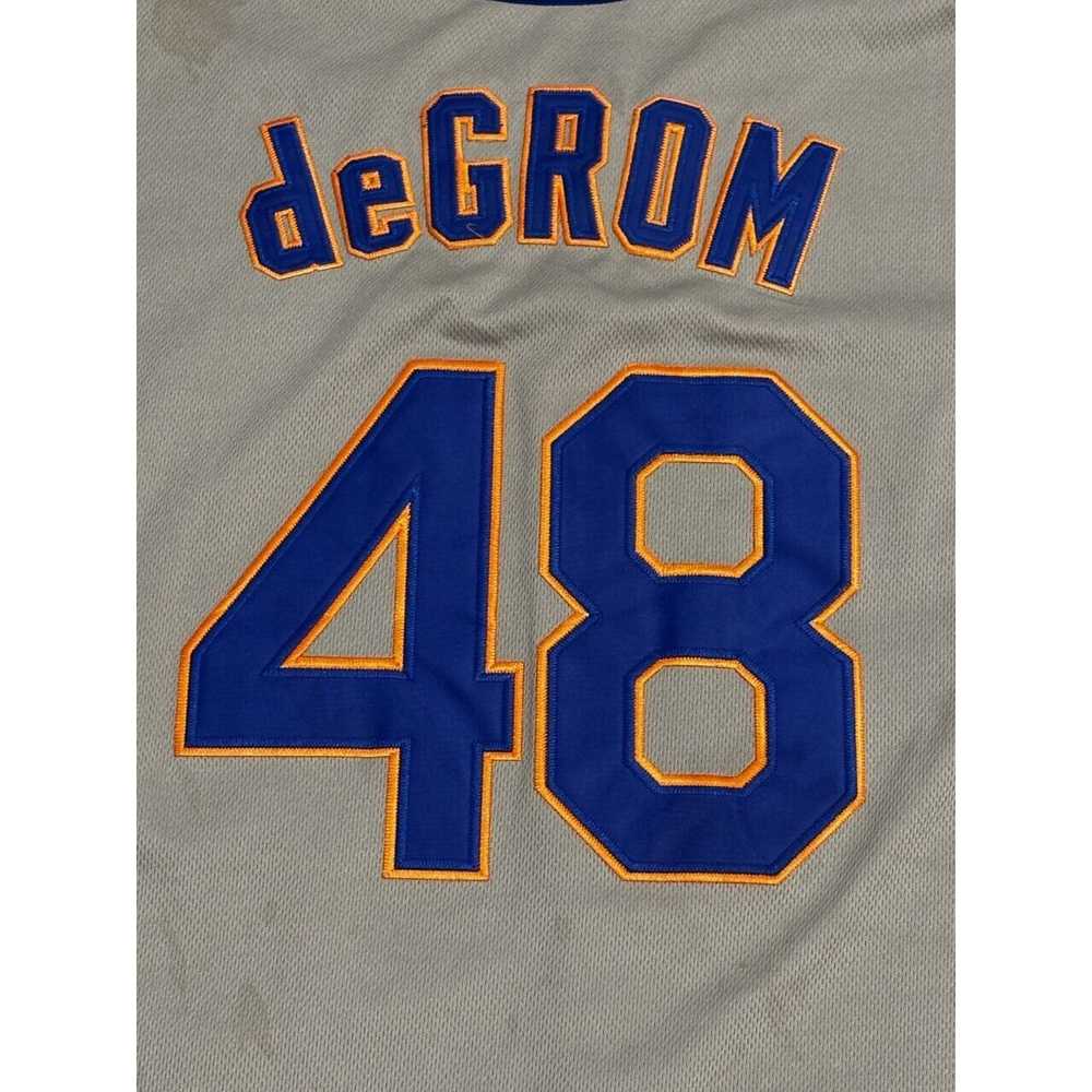 Majestic Jacob deGrom #48 New York Mets Stitched … - image 4