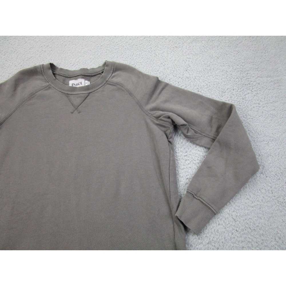 Vintage Pact Sweater Womens S Gray Crewneck Sweat… - image 2