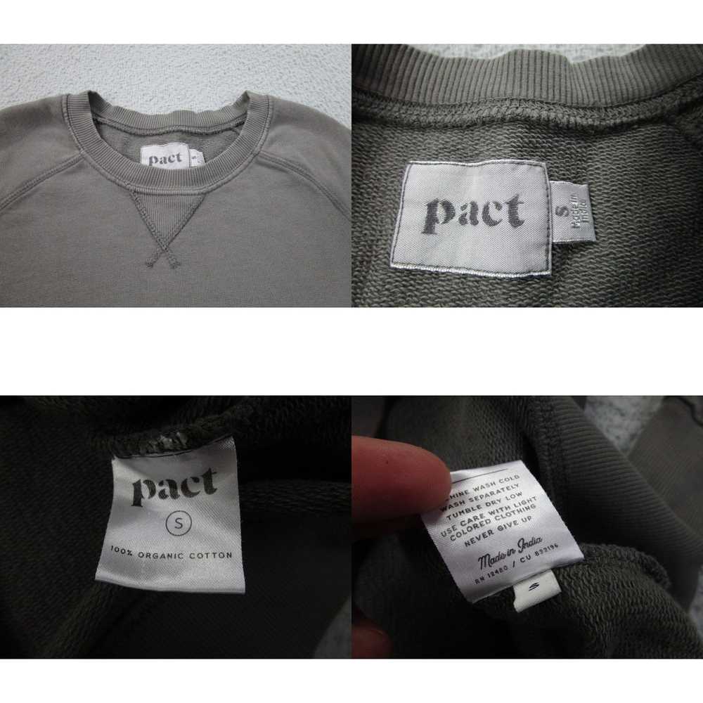 Vintage Pact Sweater Womens S Gray Crewneck Sweat… - image 4