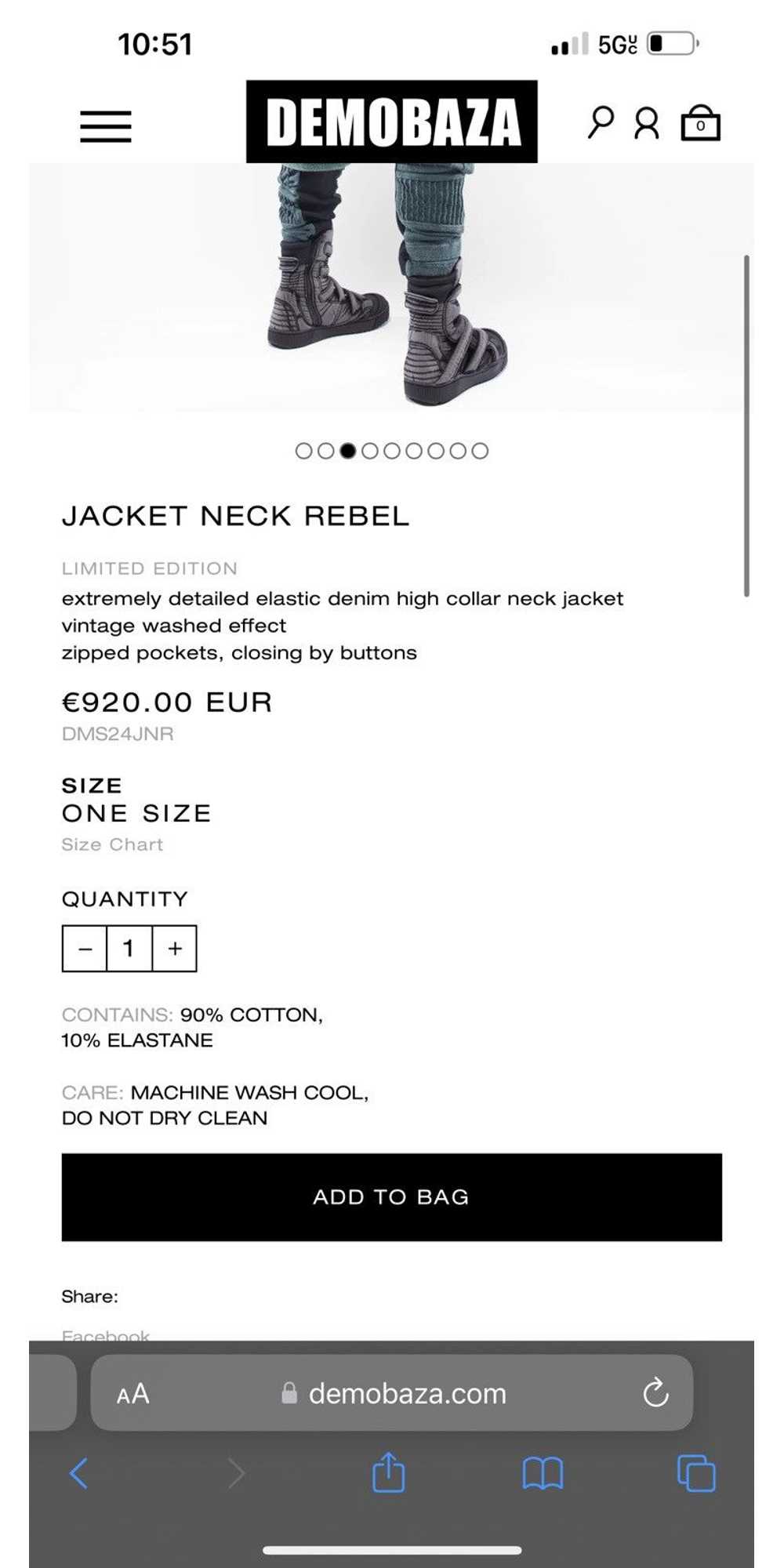 Demobaza Demobaza SS24 Rebel Neck Jacket - image 11