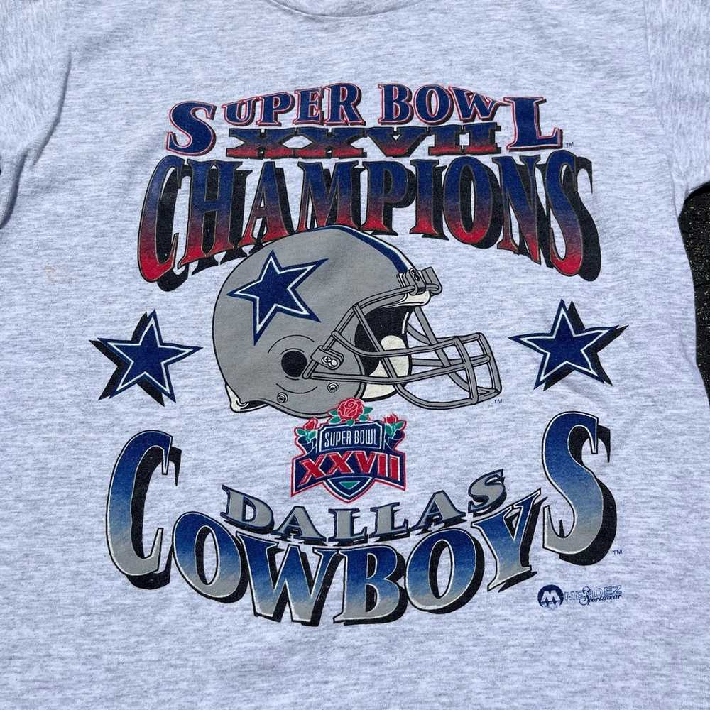 Vintage 90's Dallas Cowboys Super Bowl XXVII T-Sh… - image 3