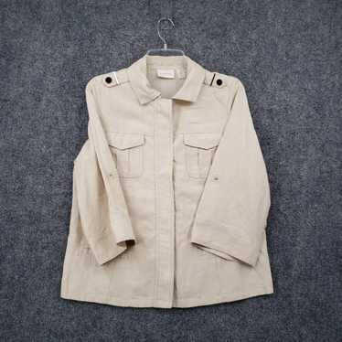 Vintage Chicos Jacket Womens 0 US S Small Beige L… - image 1