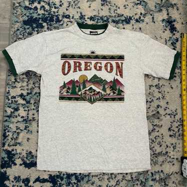 Vintage Oregon TShirt Signal Sport L Grey - image 1