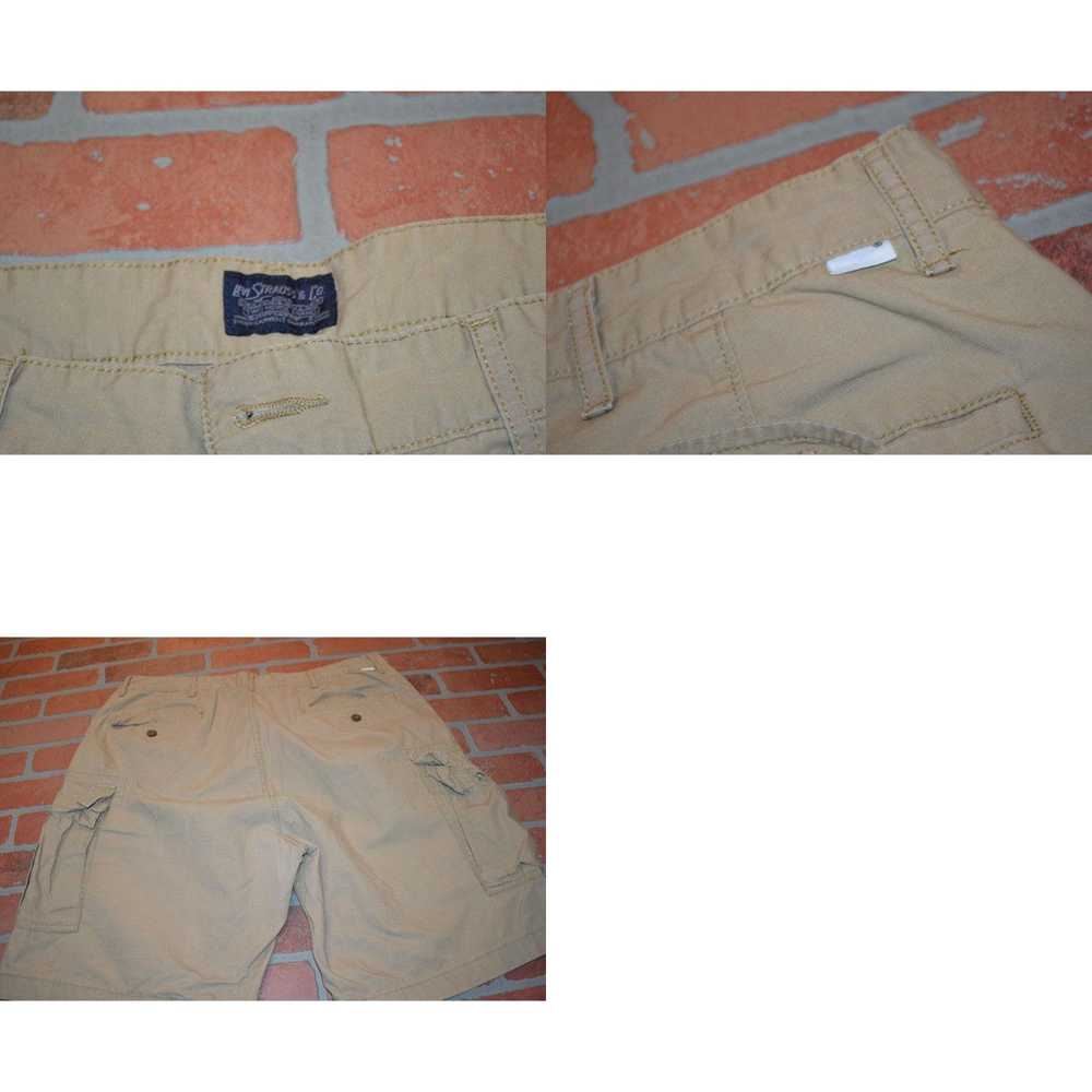 Vintage 48556 Levis Cargo Shorts Casual Tan Flat … - image 4