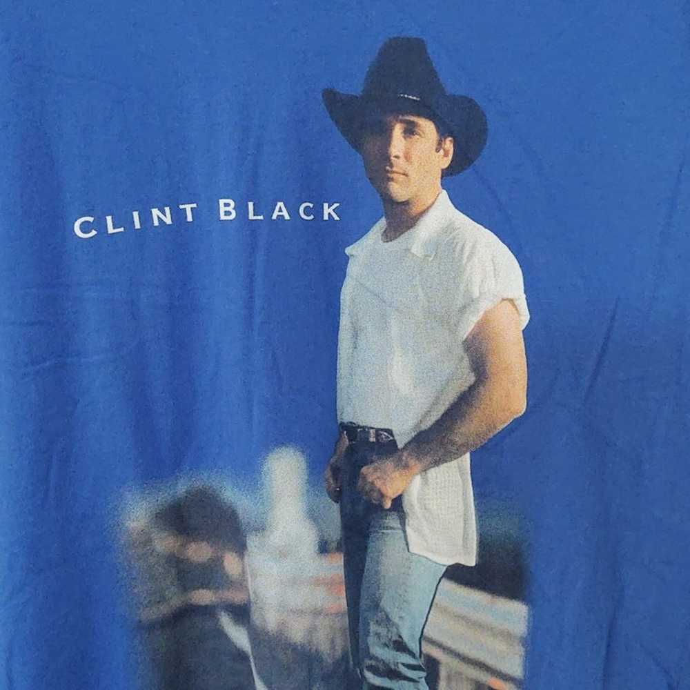 Clint Black nothin' but the taillights blue t-shi… - image 2