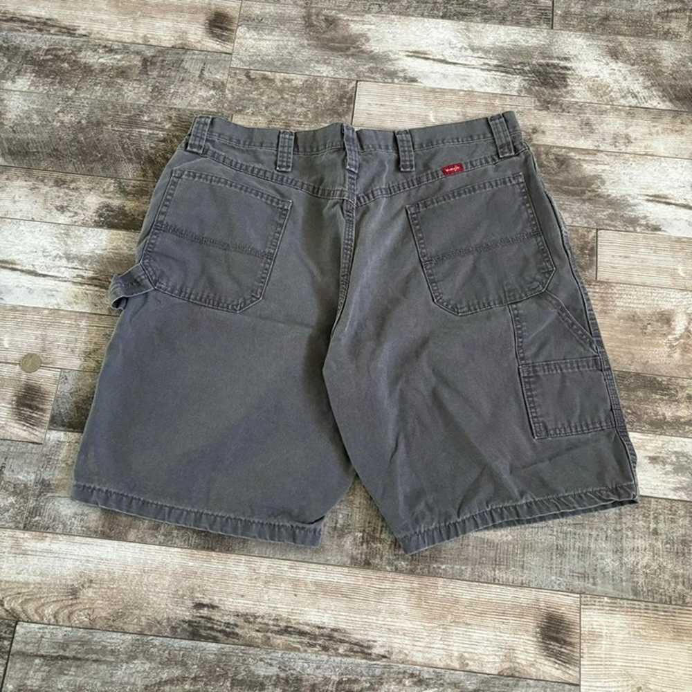 Vintage Y2K Grey Wrangler Carpenter Jorts Shorts … - image 1