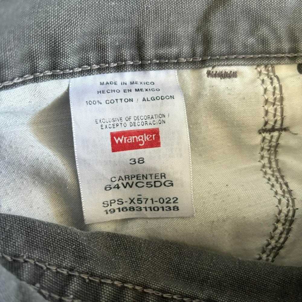 Vintage Y2K Grey Wrangler Carpenter Jorts Shorts … - image 3